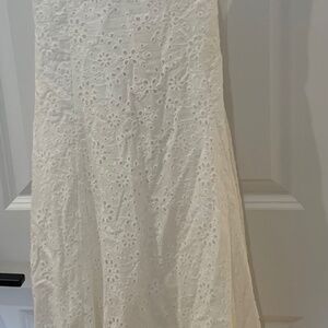 White eyelet sundress - never worn
